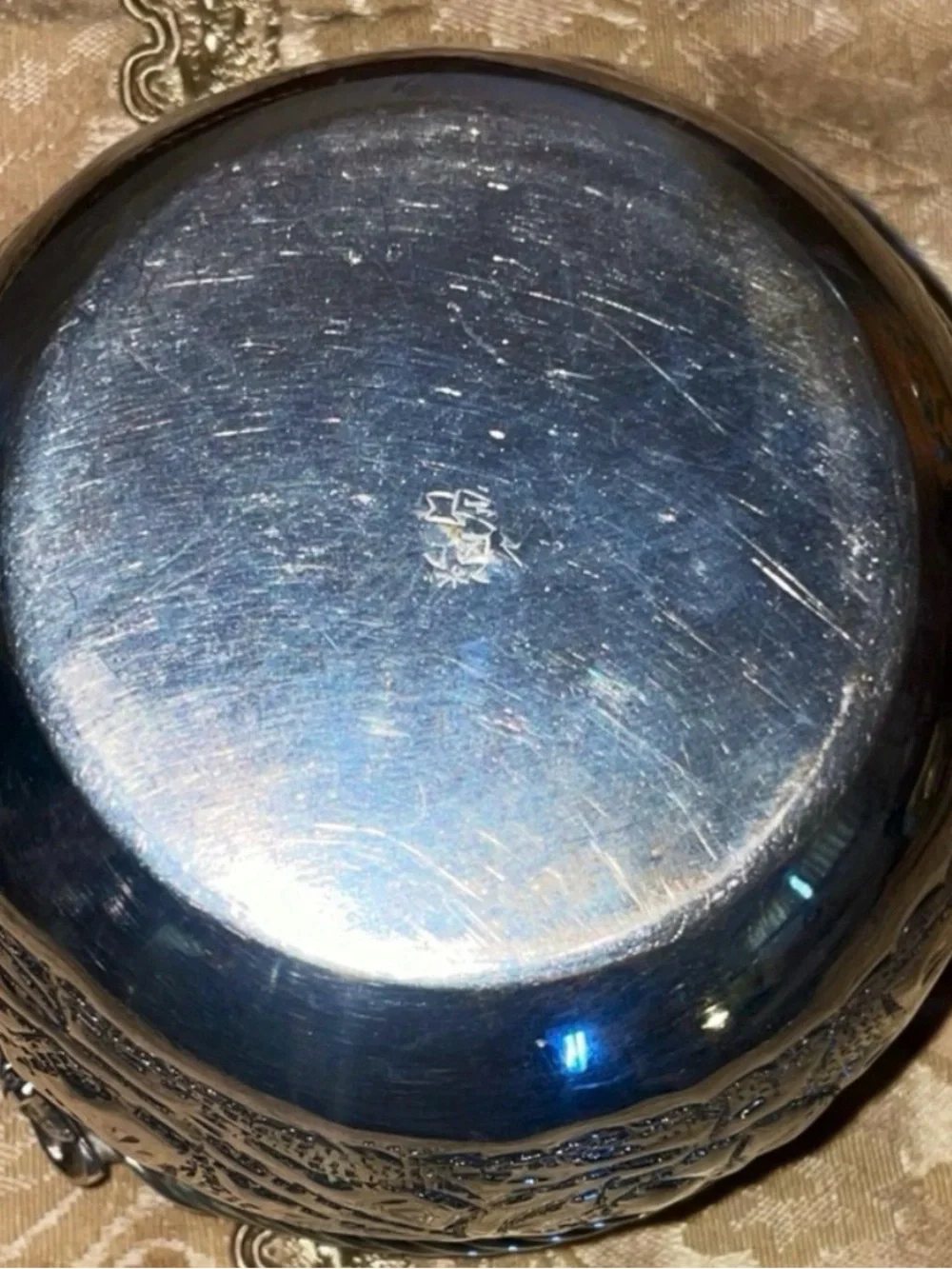 Stunning Antique Chinese Export Silver (CES) bowl dating from the late Qing Dyn